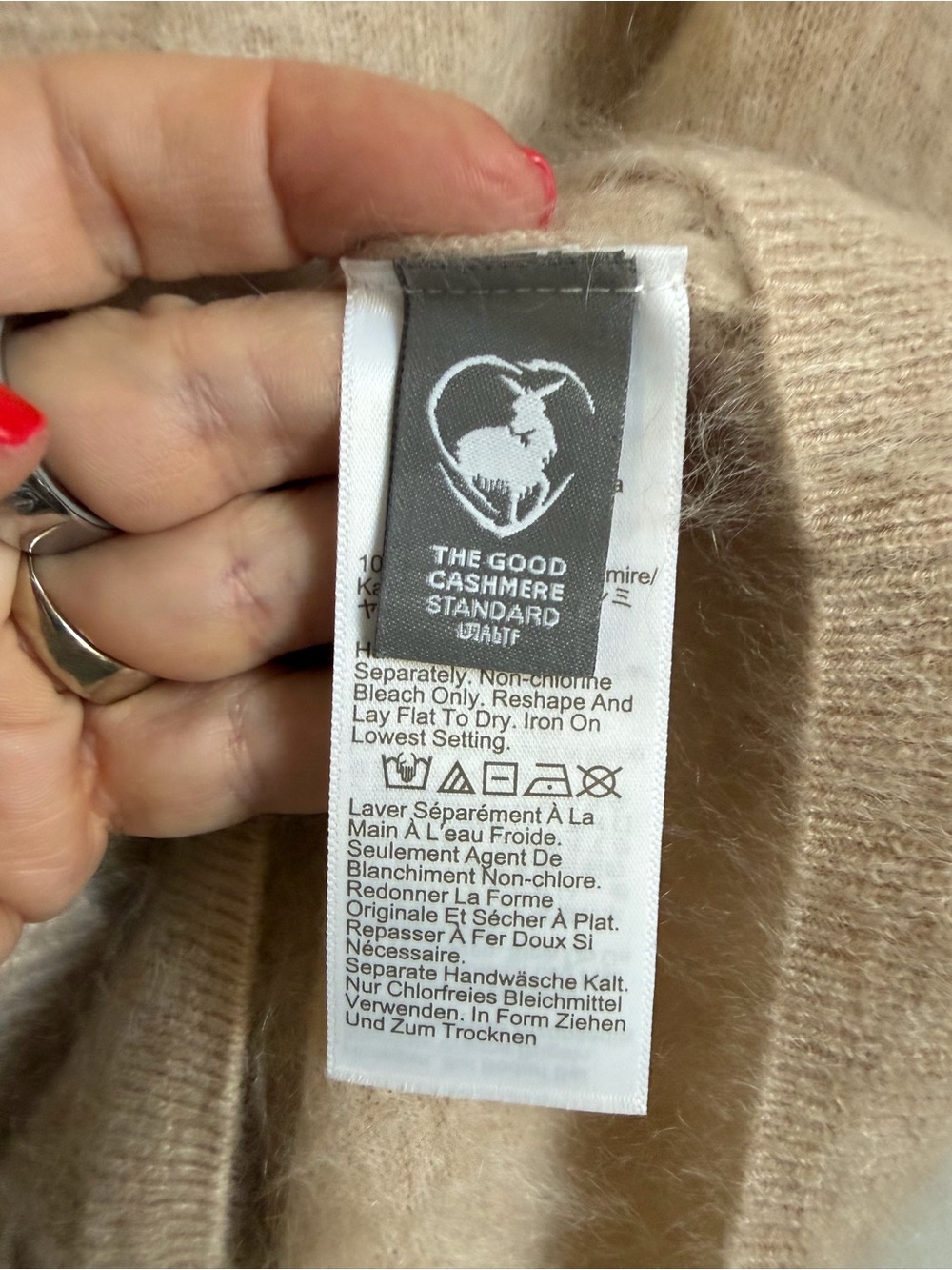 J. Crew Short-Sleeve Fuzzy Button-Up Cardigan in Beige - Picture 4 of 6